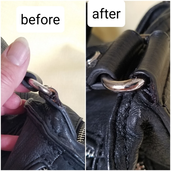 Zara Expandable Boho Black Travel Bag Genuine Leather - Picture 13 of 14